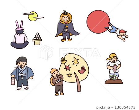 秋の行事/Autumn events in Japan 130354573