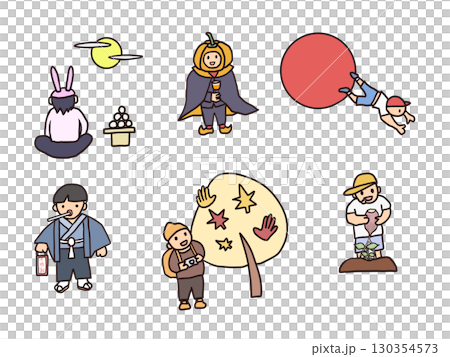 秋の行事/Autumn events in Japan 130354573