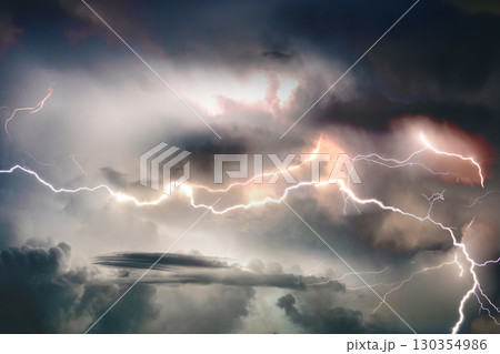 かみなり カミナリ 雷 かみなり カミナリ 雷 130354986
