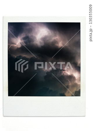 かみなり　カミナリ　雷　ポラ風 130355009