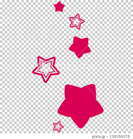 深粉色手繪可愛閃亮星星插畫 深粉色手繪可愛閃亮星星插畫 130356378