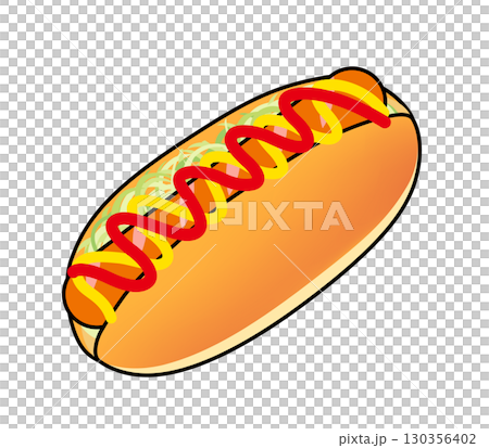 ソーセージパンのアイコン 130356402