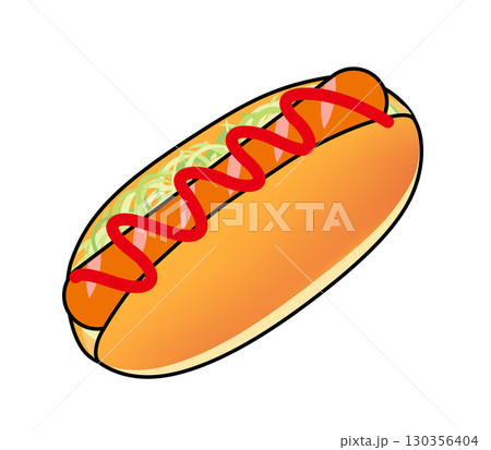 ソーセージパンのアイコン ソーセージパンのアイコン 130356404
