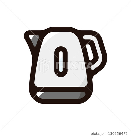 電気ケトル、ケトルのイラストアイコン(キッチン家電・道具・クッキング素材) 電気ケトル、ケトルのイラストアイコン(キッチン家電・道具・クッキング素材) 130356473
