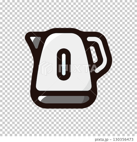 電気ケトル、ケトルのイラストアイコン(キッチン家電・道具・クッキング素材) 電気ケトル、ケトルのイラストアイコン(キッチン家電・道具・クッキング素材) 130356473