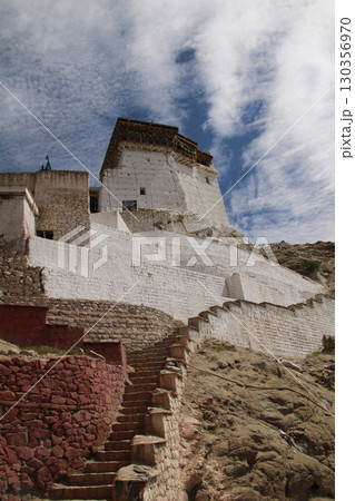Tsemo Castle enthroned above Leh, India. Tsemo Castle enthroned above Leh, India. 130356970