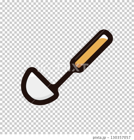 湯匙、湯匙插圖圖示（烹飪、工具、烹飪材料） 130357057