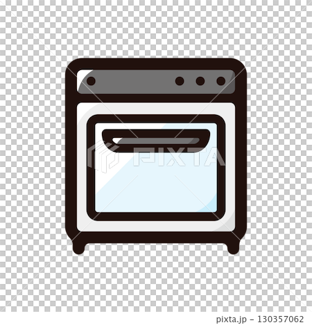 烤箱插圖圖示（廚房用具、工具、烹飪材料） 130357062