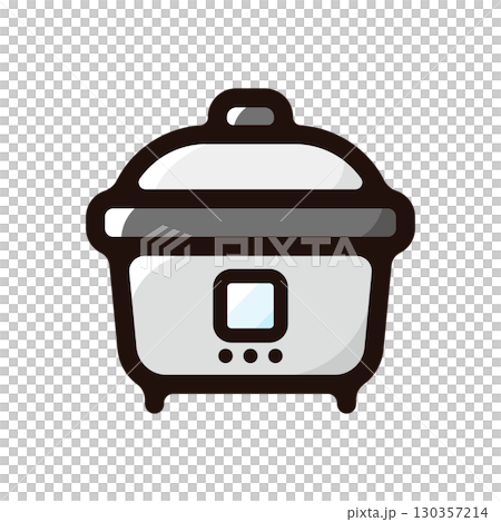 炊飯器のイラストアイコン（キッチン家電・道具・クッキング素材） 130357214