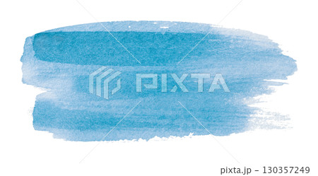 light blue watercolor background. Artistic hand paint. Isolated on transparent background. 130357249