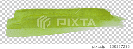 green watercolor background. Artistic hand paint. Isolated on transparent background. 130357256