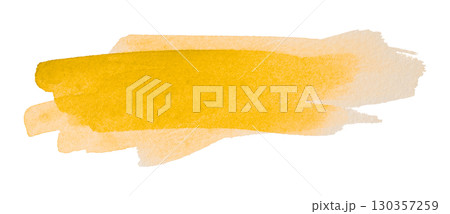 yellow watercolor background. Artistic hand paint. Isolated on transparent background. yellow watercolor background. Artistic hand paint. Isolated on transparent background. 130357259