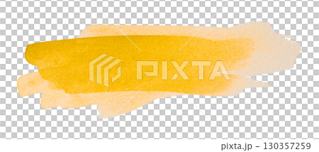yellow watercolor background. Artistic hand paint. Isolated on transparent background. yellow watercolor background. Artistic hand paint. Isolated on transparent background. 130357259