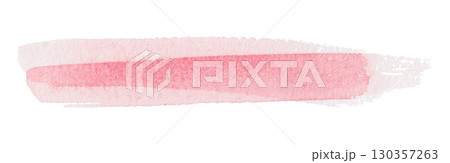 pink watercolor background. Artistic hand paint. Isolated on transparent background. 130357263