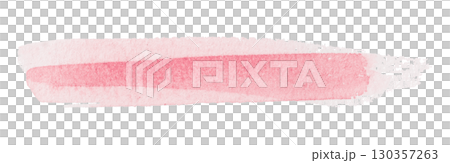 pink watercolor background. Artistic hand paint. Isolated on transparent background. 130357263