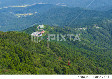 夏の筑波山山頂の展望と筑波山ロープウエイ(女体山） 130357421