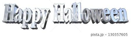 3DCG文字「Happy Halloween」ハッピーハロウィン 130357605