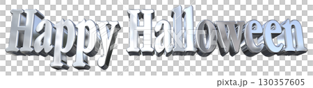 3DCG文字「Happy Halloween」ハッピーハロウィン 130357605