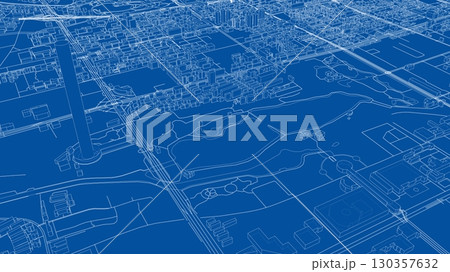 Blueprint of a Cityscape Blueprint of a Cityscape 130357632