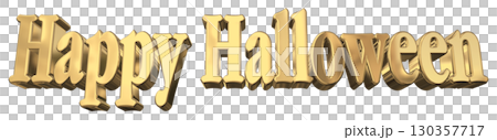 3DCG text "Happy Halloween" Happy Halloween 130357717