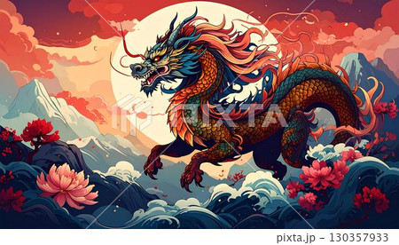 空想上の生物 麒麟（Qilin） 130357933
