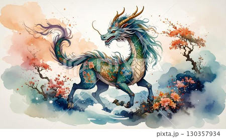 空想上の生物 麒麟（Qilin） 130357934