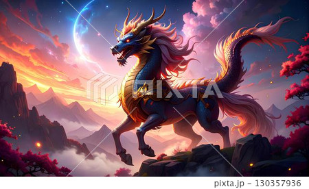 空想上の生物 麒麟（Qilin） 130357936
