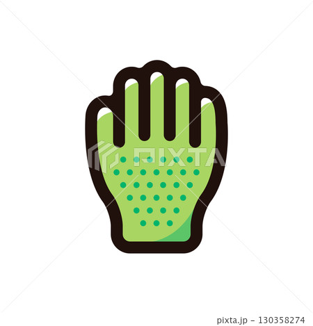 軍手、グローブのイラストアイコン（ホームセンター・道具・ガーデニング素材） 130358274