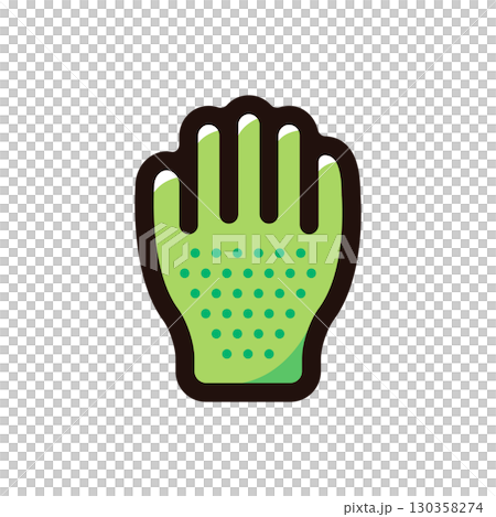 軍手、グローブのイラストアイコン（ホームセンター・道具・ガーデニング素材） 130358274
