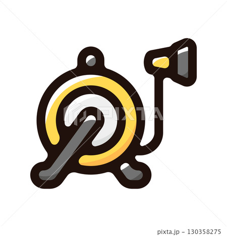 水やり、ホースのイラストアイコン（庭・道具・ガーデニング素材） 130358275