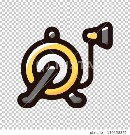 水やり、ホースのイラストアイコン（庭・道具・ガーデニング素材） 130358275