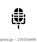 Microphone vector logo design. Mic symbol and icon. 130358496
