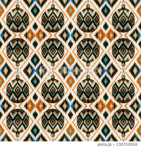 ethnic tribal seamless geometric pattern. vector illustration 130358916