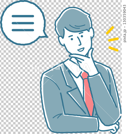 A male student outputting what he has learned 130359043