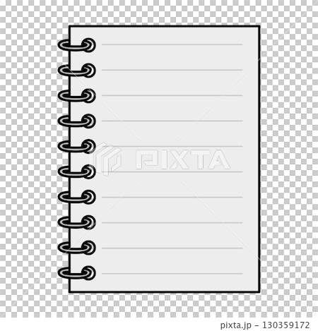 リングノートのイラスト 130359172