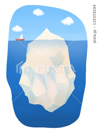 氷山の一角(水面下の潜在意識・比喩イメージ、環境問題) 氷山の一角(水面下の潜在意識・比喩イメージ、環境問題) 130359284