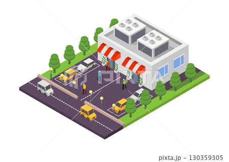 Isometric shop 130359305