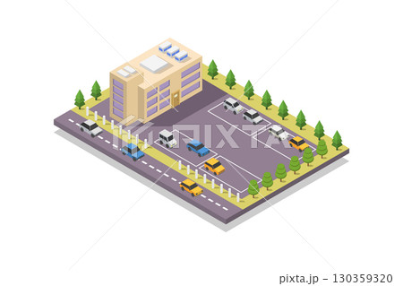 Isometric shop 130359320
