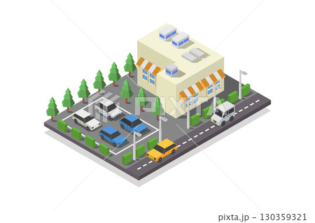 Isometric shop 130359321