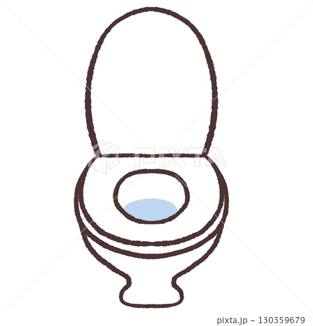 シンプルなトイレ正面イラスト シンプルなトイレ正面イラスト 130359679