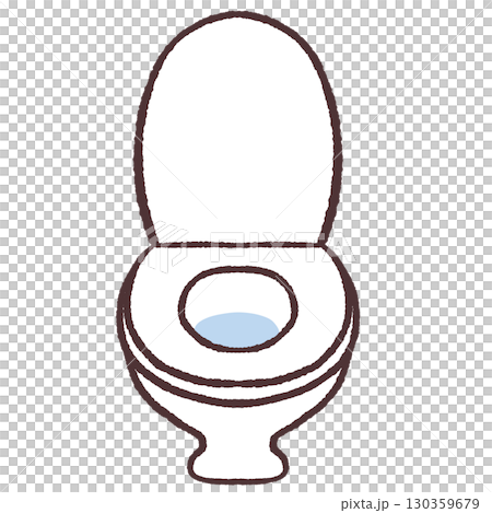 シンプルなトイレ正面イラスト シンプルなトイレ正面イラスト 130359679