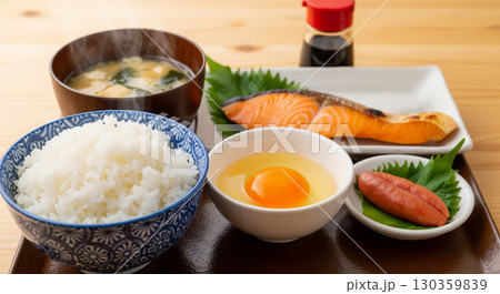 日本の朝食 130359839