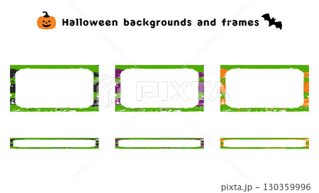 ハロウィンの広告やSNS、バナーに使える背景、フレーム ハロウィンの広告やSNS、バナーに使える背景、フレーム 130359996