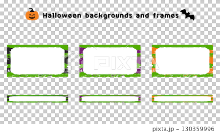 ハロウィンの広告やSNS、バナーに使える背景、フレーム ハロウィンの広告やSNS、バナーに使える背景、フレーム 130359996