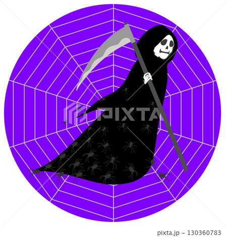 ハロウィン_死神と蜘蛛 ハロウィン_死神と蜘蛛 130360783