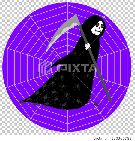 ハロウィン_死神と蜘蛛 ハロウィン_死神と蜘蛛 130360783