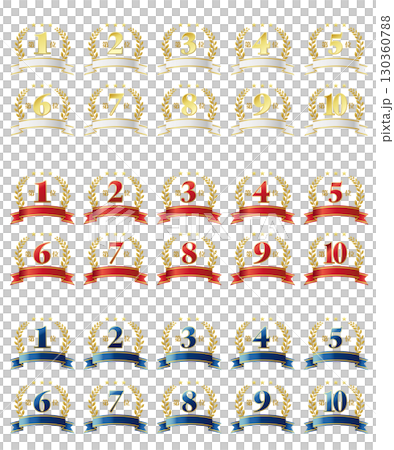 Ranking icon set Ranking icon set 130360788