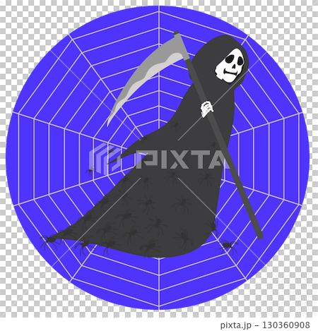 ハロウィン_死神と蜘蛛 130360908