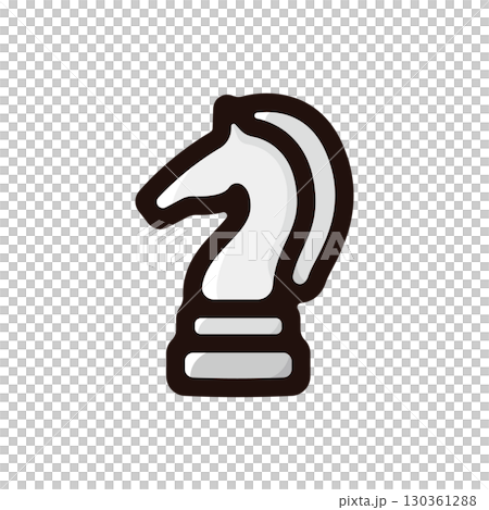 チェスのイラストアイコン（エンターテイメント・娯楽・ギャンブル素材） 130361288