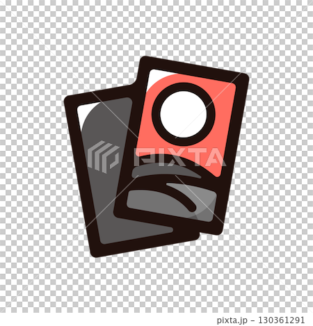 Hanafuda illustration icon (entertainment, entertainment, gambling material) 130361291